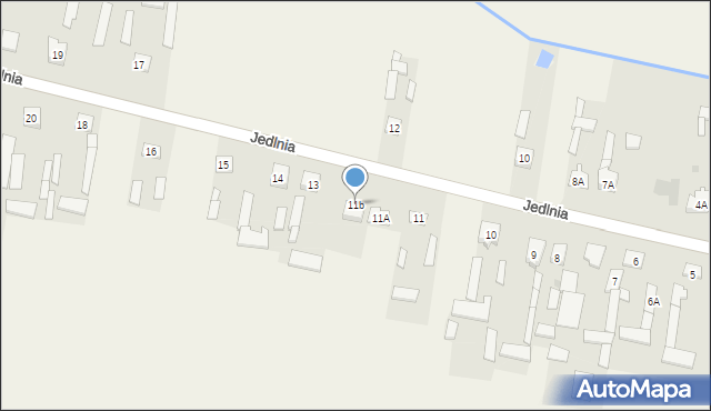 Jedlnia, Jedlnia, 11b, mapa Jedlnia