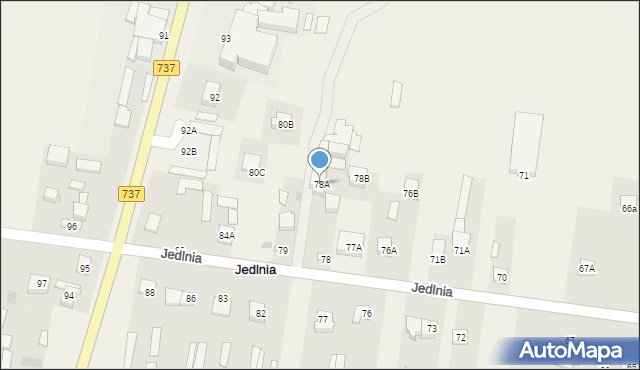 Jedlnia, Jedlnia, 78A, mapa Jedlnia