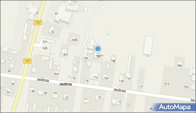 Jedlnia, Jedlnia, 78B, mapa Jedlnia