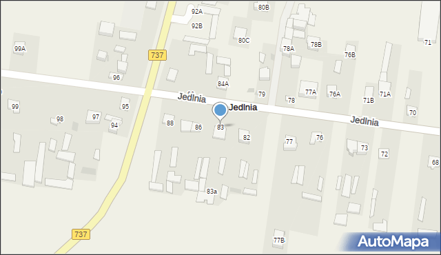 Jedlnia, Jedlnia, 83, mapa Jedlnia
