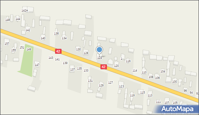 Jedlno Drugie, Jedlno Drugie, 124, mapa Jedlno Drugie