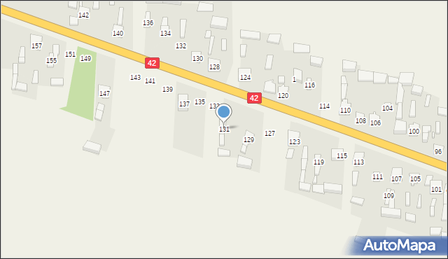 Jedlno Drugie, Jedlno Drugie, 131, mapa Jedlno Drugie
