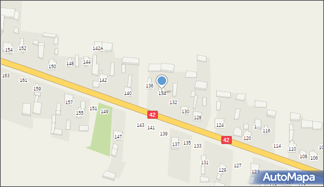 Jedlno Drugie, Jedlno Drugie, 134, mapa Jedlno Drugie