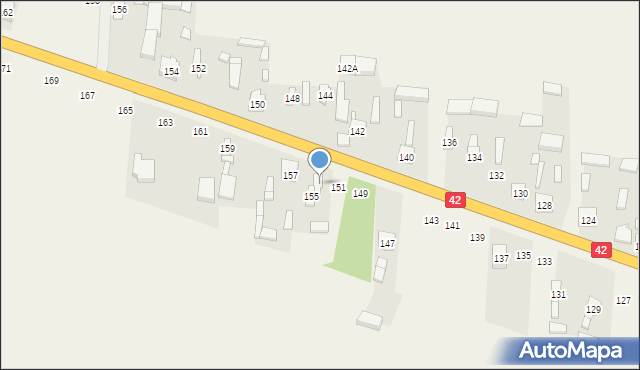 Jedlno Drugie, Jedlno Drugie, 153, mapa Jedlno Drugie