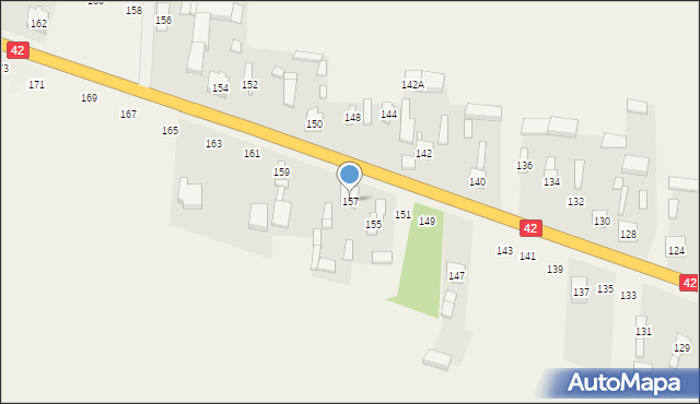 Jedlno Drugie, Jedlno Drugie, 157, mapa Jedlno Drugie