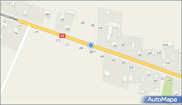 Jedlno Drugie, Jedlno Drugie, 167, mapa Jedlno Drugie