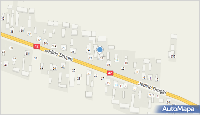 Jedlno Drugie, Jedlno Drugie, 20, mapa Jedlno Drugie