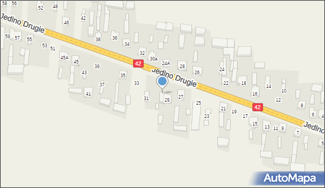 Jedlno Drugie, Jedlno Drugie, 29a, mapa Jedlno Drugie
