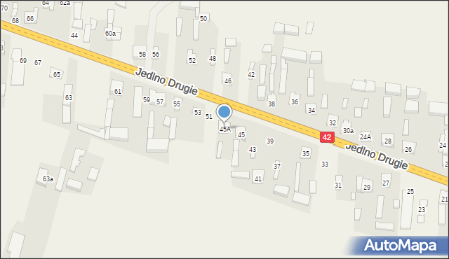 Jedlno Drugie, Jedlno Drugie, 45A, mapa Jedlno Drugie