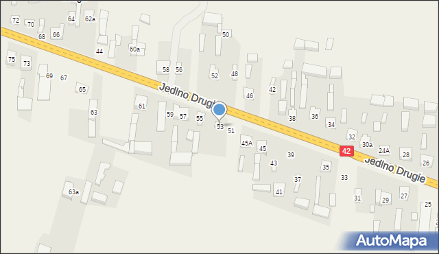 Jedlno Drugie, Jedlno Drugie, 53, mapa Jedlno Drugie
