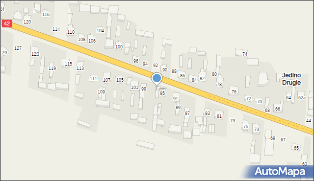 Jedlno Drugie, Jedlno Drugie, 97, mapa Jedlno Drugie
