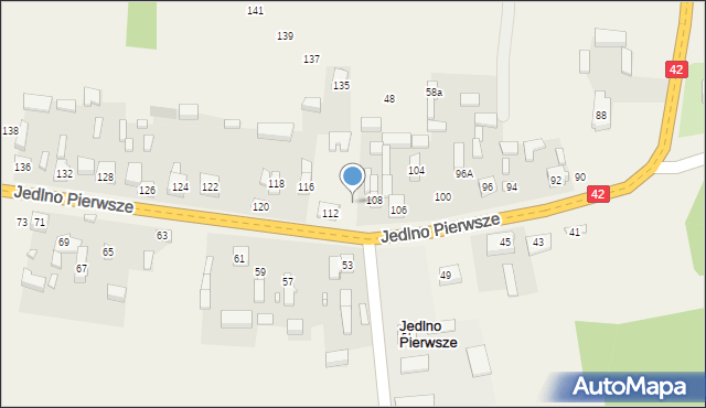 Jedlno Pierwsze, Jedlno Pierwsze, 110, mapa Jedlno Pierwsze