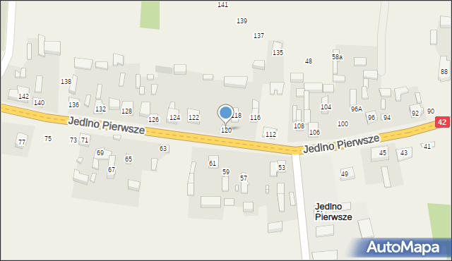 Jedlno Pierwsze, Jedlno Pierwsze, 120, mapa Jedlno Pierwsze