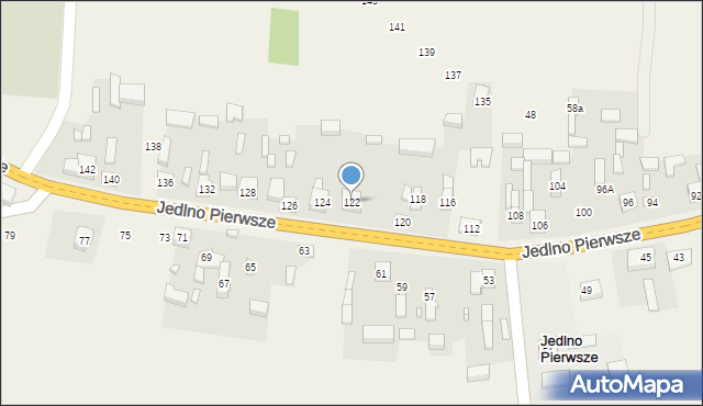 Jedlno Pierwsze, Jedlno Pierwsze, 122, mapa Jedlno Pierwsze