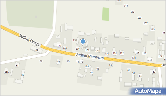 Jedlno Pierwsze, Jedlno Pierwsze, 134B, mapa Jedlno Pierwsze