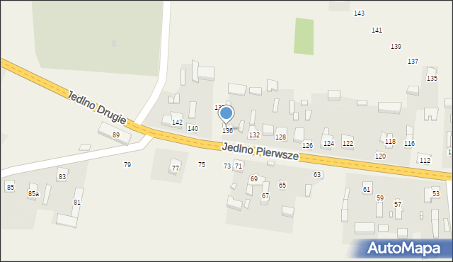 Jedlno Pierwsze, Jedlno Pierwsze, 136, mapa Jedlno Pierwsze