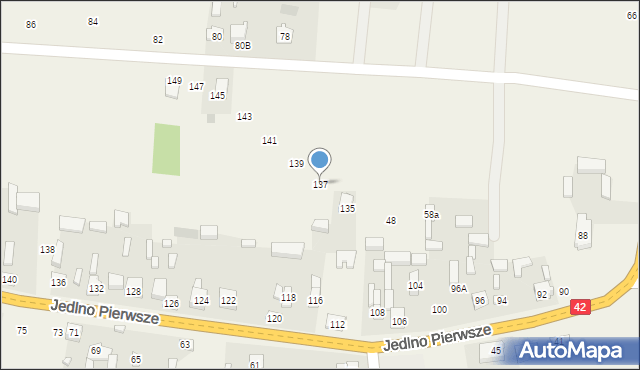 Jedlno Pierwsze, Jedlno Pierwsze, 137, mapa Jedlno Pierwsze