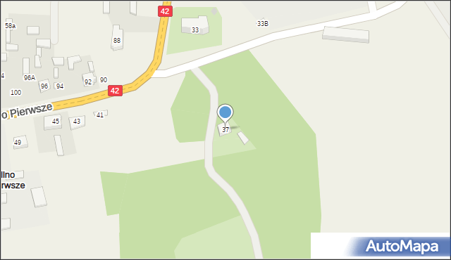 Jedlno Pierwsze, Jedlno Pierwsze, 37, mapa Jedlno Pierwsze