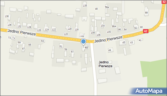 Jedlno Pierwsze, Jedlno Pierwsze, 55, mapa Jedlno Pierwsze