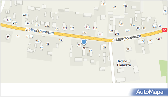 Jedlno Pierwsze, Jedlno Pierwsze, 59, mapa Jedlno Pierwsze