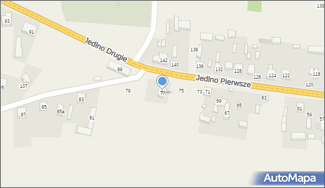 Jedlno Pierwsze, Jedlno Pierwsze, 77, mapa Jedlno Pierwsze
