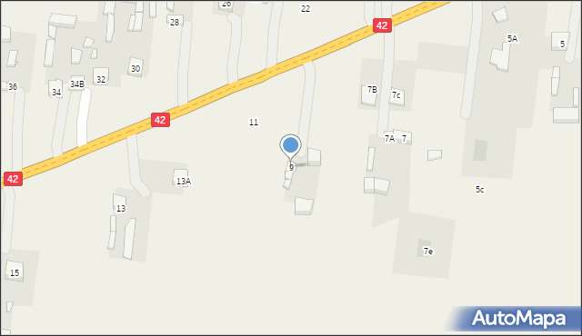 Jedlno Pierwsze, Jedlno Pierwsze, 9, mapa Jedlno Pierwsze