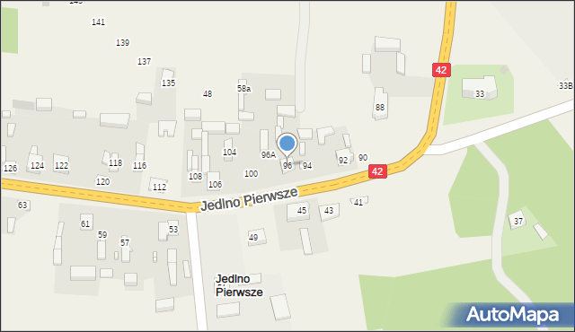 Jedlno Pierwsze, Jedlno Pierwsze, 96, mapa Jedlno Pierwsze