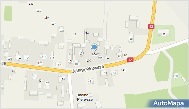 Jedlno Pierwsze, Jedlno Pierwsze, 96A, mapa Jedlno Pierwsze