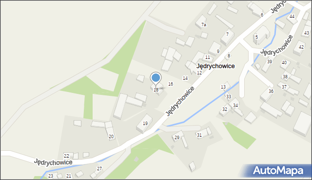 Jędrychowice, Jędrychowice, 18, mapa Jędrychowice