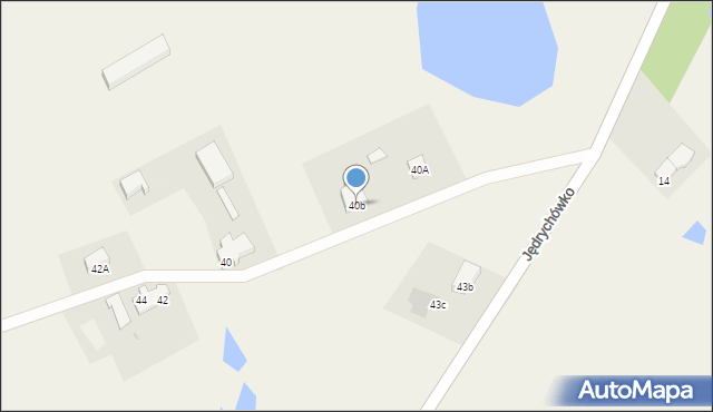 Jędrychówko, Jędrychówko, 40b, mapa Jędrychówko