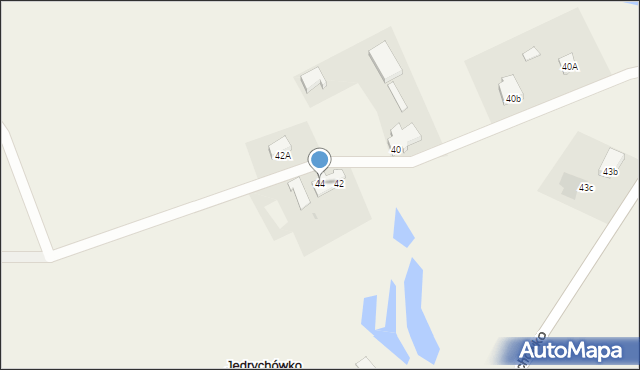 Jędrychówko, Jędrychówko, 44, mapa Jędrychówko