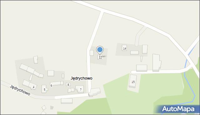 Jędrychowo, Jędrychowo, 12, mapa Jędrychowo
