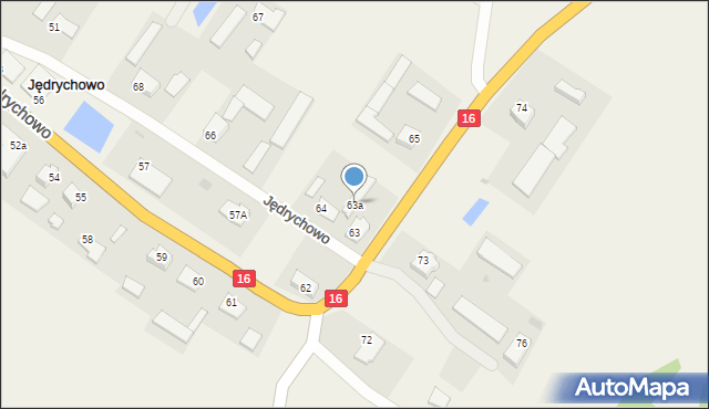 Jędrychowo, Jędrychowo, 63a, mapa Jędrychowo