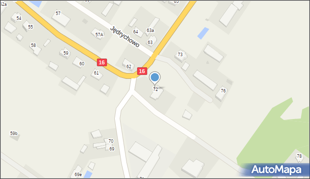 Jędrychowo, Jędrychowo, 72, mapa Jędrychowo