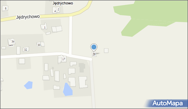 Jędrychowo, Jędrychowo, 26, mapa Jędrychowo