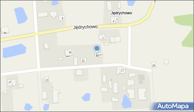 Jędrychowo, Jędrychowo, 30, mapa Jędrychowo
