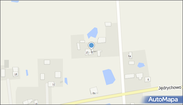 Jędrychowo, Jędrychowo, 8, mapa Jędrychowo
