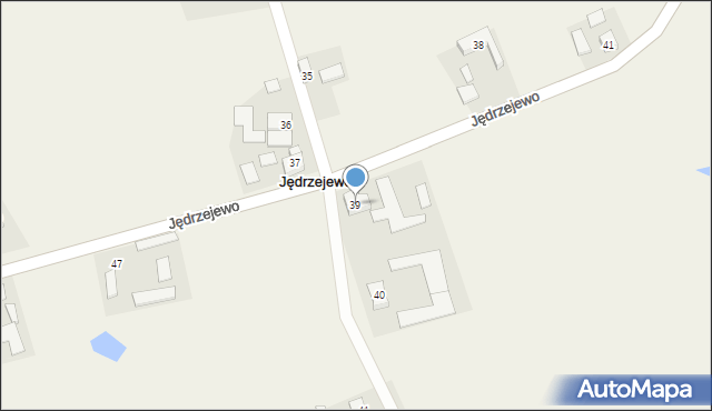 Jędrzejewo, Jędrzejewo, 39, mapa Jędrzejewo