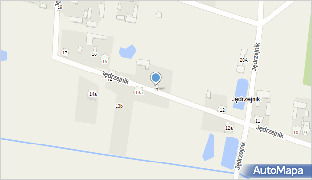 Jędrzejnik, Jędrzejnik, 13, mapa Jędrzejnik
