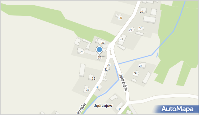 Jędrzejów, Jędrzejów, 26, mapa Jędrzejów