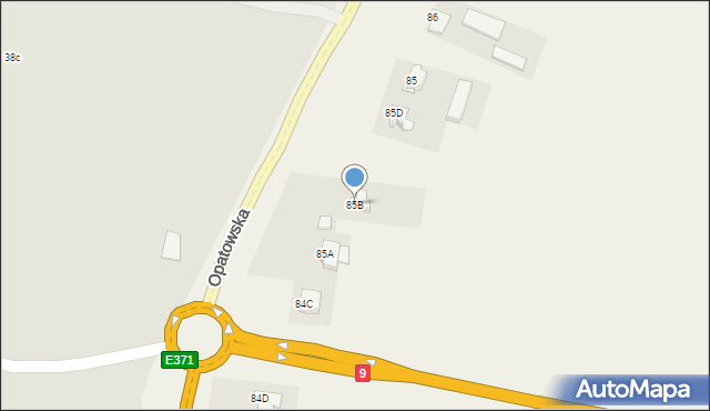 Jędrzejów, Jędrzejów, 85B, mapa Jędrzejów