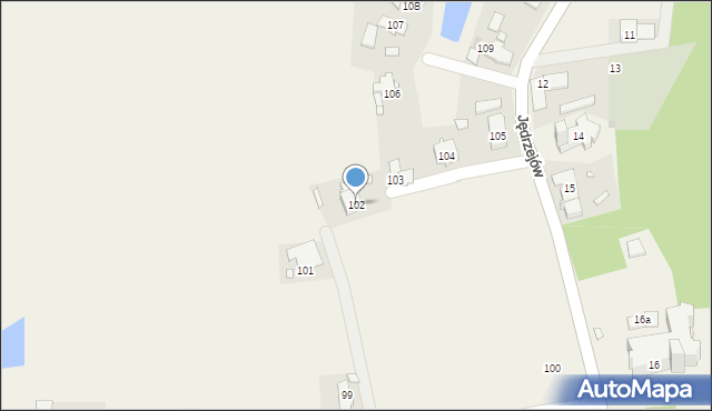 Jędrzejów, Jędrzejów, 102, mapa Jędrzejów