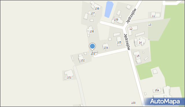 Jędrzejów, Jędrzejów, 103, mapa Jędrzejów