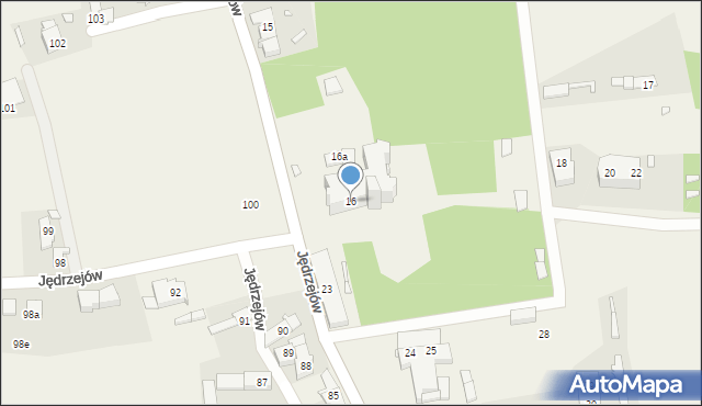 Jędrzejów, Jędrzejów, 16, mapa Jędrzejów