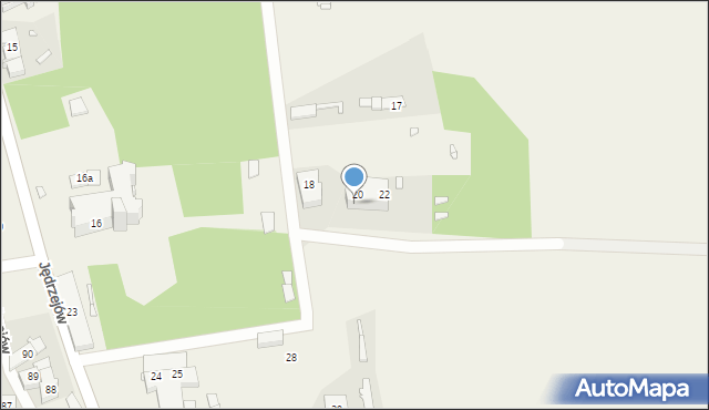 Jędrzejów, Jędrzejów, 21, mapa Jędrzejów