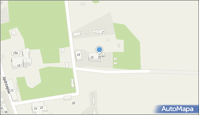 Jędrzejów, Jędrzejów, 22, mapa Jędrzejów