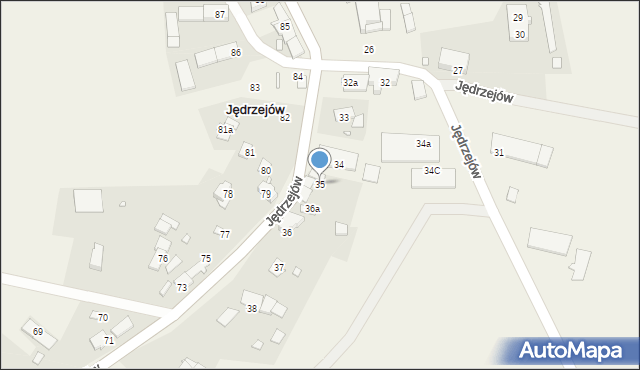Jędrzejów, Jędrzejów, 35, mapa Jędrzejów