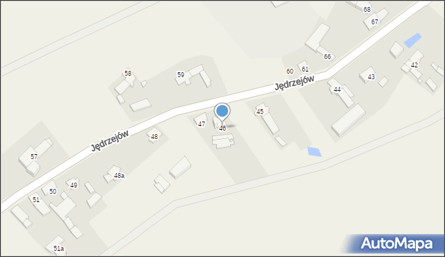 Jędrzejów, Jędrzejów, 46, mapa Jędrzejów