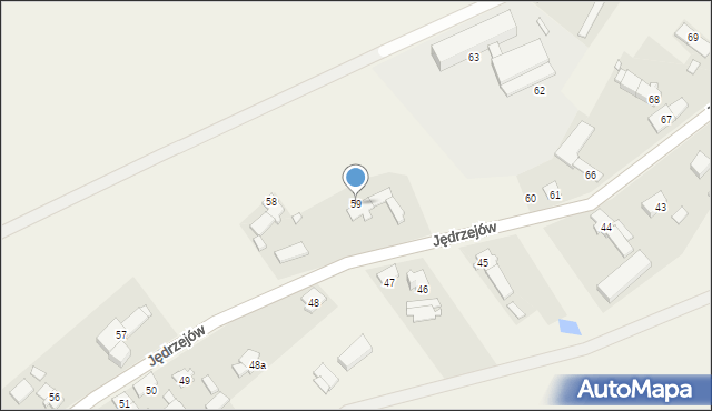 Jędrzejów, Jędrzejów, 59, mapa Jędrzejów