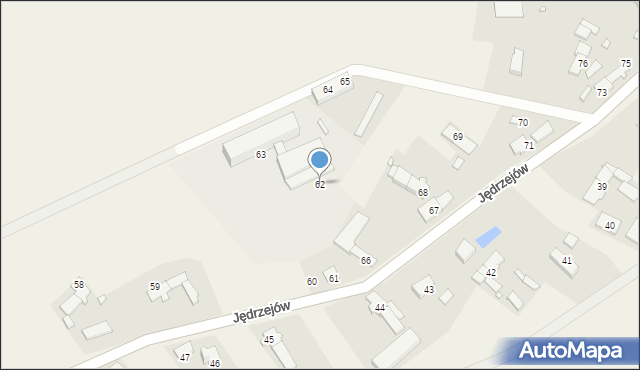 Jędrzejów, Jędrzejów, 62, mapa Jędrzejów